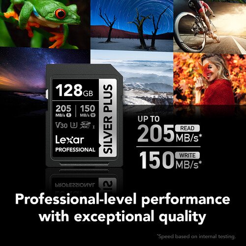 Memoria Lexar 128GB Silver Plus SDXC UHS-I - Imagen 2