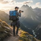 Mochila Fotográfica K&f Concept 20lts Impermeable Azul - Imagen 6
