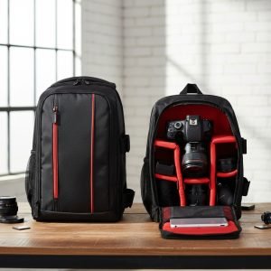 Mochila Para Fotografía. Laptop Y Cámara Réflex O Mirrorless