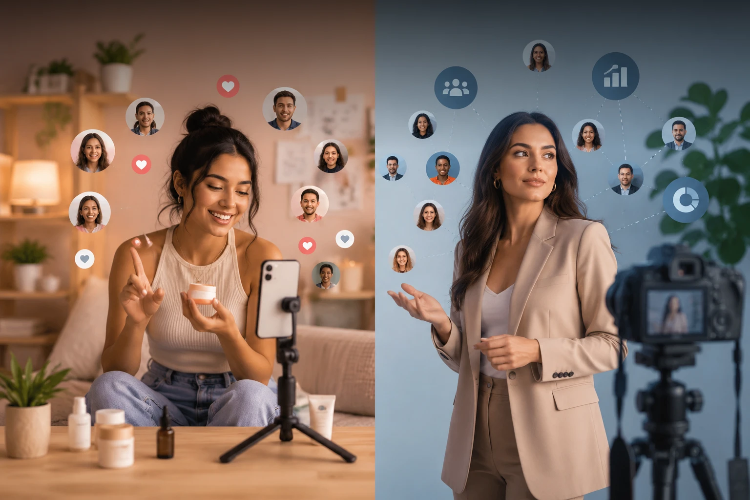 nano-influencers-micro una nano influencer y una micro influencer