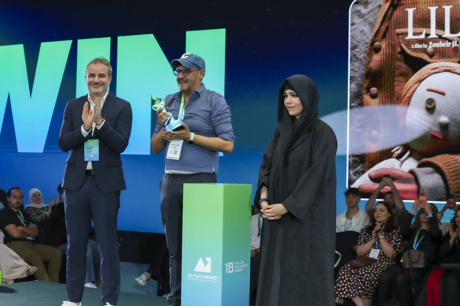 1-billion-followers-summit-ai-film-award Entrega del AI Film Award en el 1 Billion Followers Summit de Dubái